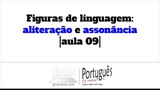 Figuras de linguagem aliteração e assonância aula 09 – Português em 5 minutos [upl. by Euk329]