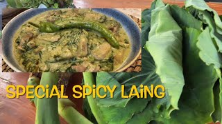 Special Spicy Laing Taro Leaf [upl. by Eliathas]