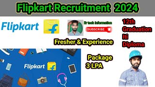 Flipkart Recruitment 2024 freshers experience [upl. by Ydnil]