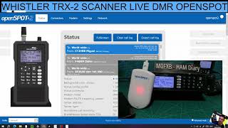 WHISTLER TRX2 DMR  USING OPENSPOT [upl. by Decker]