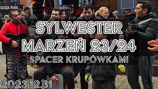 🔴Zakopane 200 tys TURYSTÓW W SYLWESTRA Krupówki muzyka z różnych stron świata 20231231 ASMR [upl. by Briney]