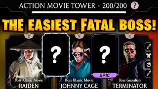 MK Mobile I Beat FATAL Action Movie Tower Battle 200 This Was SO EASY [upl. by Aneret599]