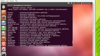 010 Kurs Linuxa instalowanie programów w Linux cz2 aptitude [upl. by Sral]