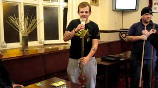 Askern fc Werret failing Yard of Ale [upl. by Atrahc834]