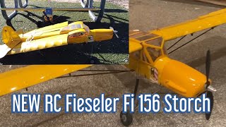 First look of the FI156 storch RC plane with fold back wings and new charger [upl. by Magavern832]