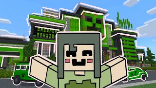 TOUR SA CREEPER MANSION  MINECRAFT BEDROCK [upl. by Lirret435]