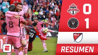 INTER Miami de Lionel MESSI se mantiene LÍDER GOLAZO de CAMPANA sella el triunfo vs TORONTO  MLS [upl. by Tamah]