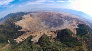 Bingham Canyon Mine Kennecott Copper Mine  Drone footage [upl. by Mitman522]