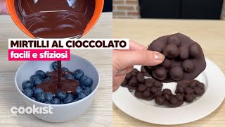 Mirtilli al cioccolato un dolcetto semplicissimo e sfizioso [upl. by Attenehs]