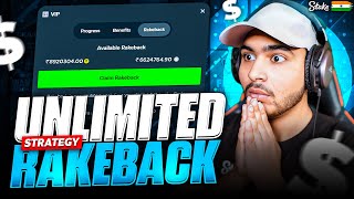 UNLIMITED rakeback trick on  stake  2024  9999 people don’t know about this 🤫 [upl. by Eesak]