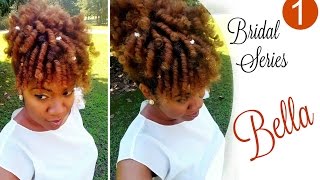 B BELLA  Perm Rod Set on Natural Hair  BRIDAL  Naturally Michy [upl. by Catto]