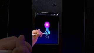 New Jellyfish Animation in Procreate 🪼😳 procreate animation [upl. by Ahsilahs215]