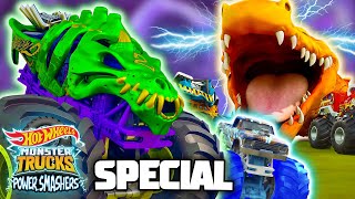 Hot Wheels Monster Trucks Power Smashers  43 MINUTE SPECIAL [upl. by Wickham]