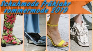 Aktuelle schuhmode damen frühjahr sommermode 2019 [upl. by Annatsirhc22]