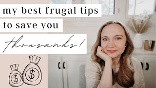 EASY FRUGAL TIPS TO SAVE MONEY FAST  Frugal Habits That Actually Work [upl. by Norry]