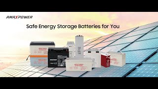 Sealed Lead Acid  Lithium Batteries  Solar Batteries  Energy Storage System AMAXPOWER [upl. by Halstead]