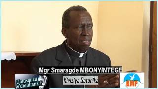 Umusanzu wUmuhanzi Kizito Mihigo visits Mgr Smaragde Mbonyintege November 2013  Part2 [upl. by Cirdec]