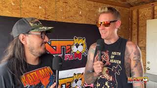 Mastodons Brann Dailor breathing steam at Rocklahoma 2024 [upl. by Naes]