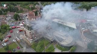 Incendie Hôtel de ville Bruay La Buissière [upl. by Revilo]