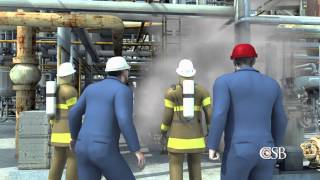 Animation of Fire at Chevrons Richmond Refinery August 6 2012 [upl. by Nairret]