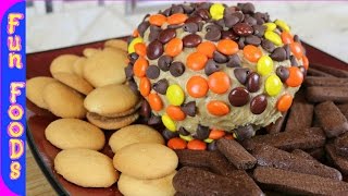 How to Make a Peanut Butter Cheese Ball  Reeses Cheese Dip Appetizer [upl. by Hebrew600]