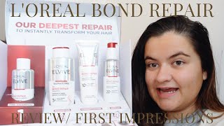 LOreal Bond Repair Review  Honest first impressions Olaplex DUPE [upl. by Eiuqnimod754]