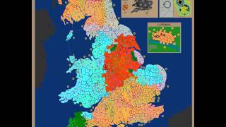 WarLight game Medieval UK Diplomacy [upl. by Ilhsa]