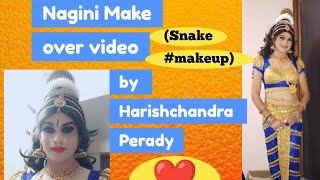 Nagini Makeover videosnake makeupmakeup by Harishchandra Perady [upl. by Tartaglia978]