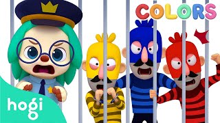 🚔 Learn Colors with Police Car and Thief｜Colors for Kids｜Hogi Colors｜Hogi Pinkfong [upl. by Olaznog479]