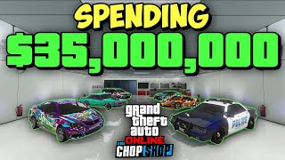 I Spent 35 Million on GTA Online Chop Shop DLC  GTA Online Chop Shop DLC Spending Spree [upl. by Antin458]