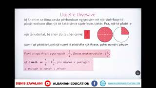 6 02 035 Java e nëntë Matematikë Llojet e thyesave [upl. by Terrilyn70]