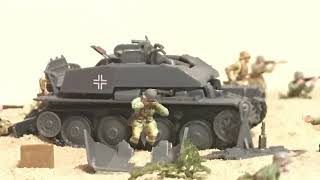 172 Scale WWII El Alamein Battle Diorama [upl. by Kostival]