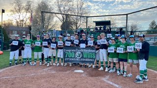 Ive been blessed  Chris Hardman earns 700th career victory as Ottawa Hills baseball coach [upl. by Nodnerb]