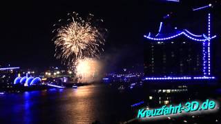 MSC Feuerwerk Hamburg Cruise Days 2012 Cruise Nights 17082012 mit Blue Port HD  2D [upl. by Benildis]