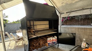 Argentinian BBQ Grill is finally here  Offset Smoker [upl. by Evey]