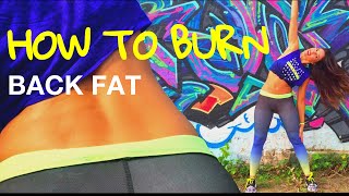 How To Burn Back Fat and Tone Your Waist [upl. by Aneryc]