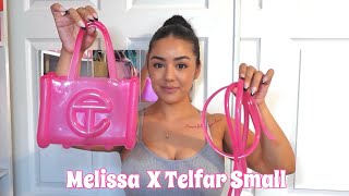 Melissa X Tefar Pink Small Bag Review amp Unboxing I cut the straps off [upl. by Erreip78]