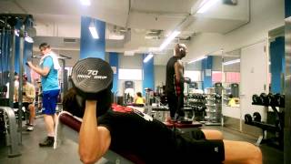 how to Vince Gironda style incline dumbell press [upl. by Lindner]