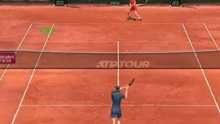 Darwin Blanch vs Rafael Nadal Gameplay elbow tennis 4 [upl. by Rahr]