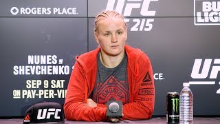 UFC 215 Valentina Shevchenko PostFight Press Conference – MMA Fighting [upl. by Rafiq]