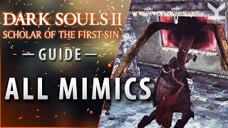 Dark Souls II SotFS  Guide  All Mimics Locations [upl. by Attlee183]