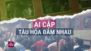 Khủng khiếp 2 đoàn tàu hỏa đâm nhau đến biến dạng tại Ai Cập 50 người thương vong  VTC Now [upl. by Aivilys]