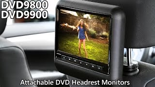 DVD9800 amp DVD9900 Attachable Headrest Monitors [upl. by Rector405]