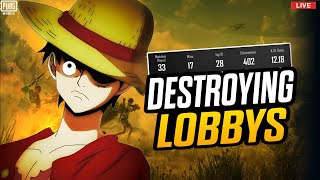 DISTORING LOBBYS 💀 PUBG MOBILE  NotUrRizvi [upl. by Dnomsad]