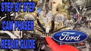 FORD 35L Ecoboost Cam Phaser Rattle Fix amp Replacement  Ford Finally Made Better Phasers [upl. by Imailiv]