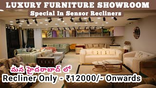 Luxury Furniture Showroom In Hyderabad  Special In Recliners  Sofa Dining TableModern Furniture [upl. by Seward8]