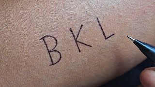 Do you know BKL means 😂  BKL convert in tattoo  bkl …osm art video must watch [upl. by Ycnaf32]