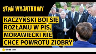 Kaczyński boi się rozłamu w PiS Morawiecki nie chce powrotu Ziobry Koalicja ma już swoje TKM [upl. by Jonell533]