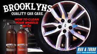 HOW TO CLEAN YOUR WHEELS WITH BROOKLYNS WHEEL CLEANER amp TYRE CREAM [upl. by Huston]