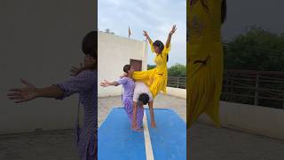 Desi circus gymnast acrobatics stunt action flip couplegoals desi diveroll [upl. by Matland]